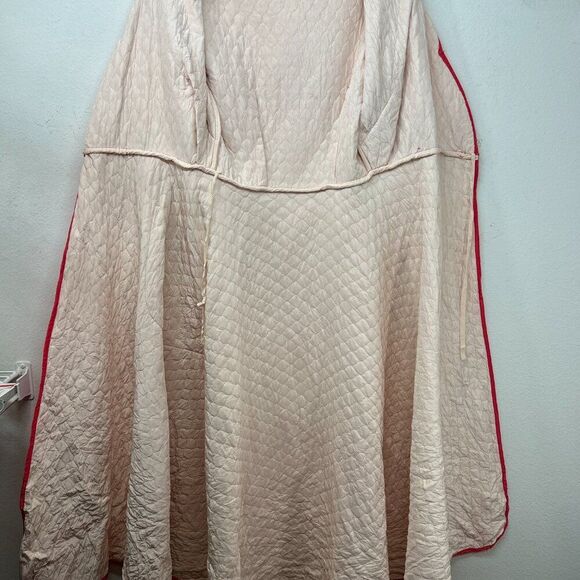 Evelyn Pearson ladies vtg 70s Loungewear Housecoat Kaftan Nightgown Pink Robe - Picture 4 of 14